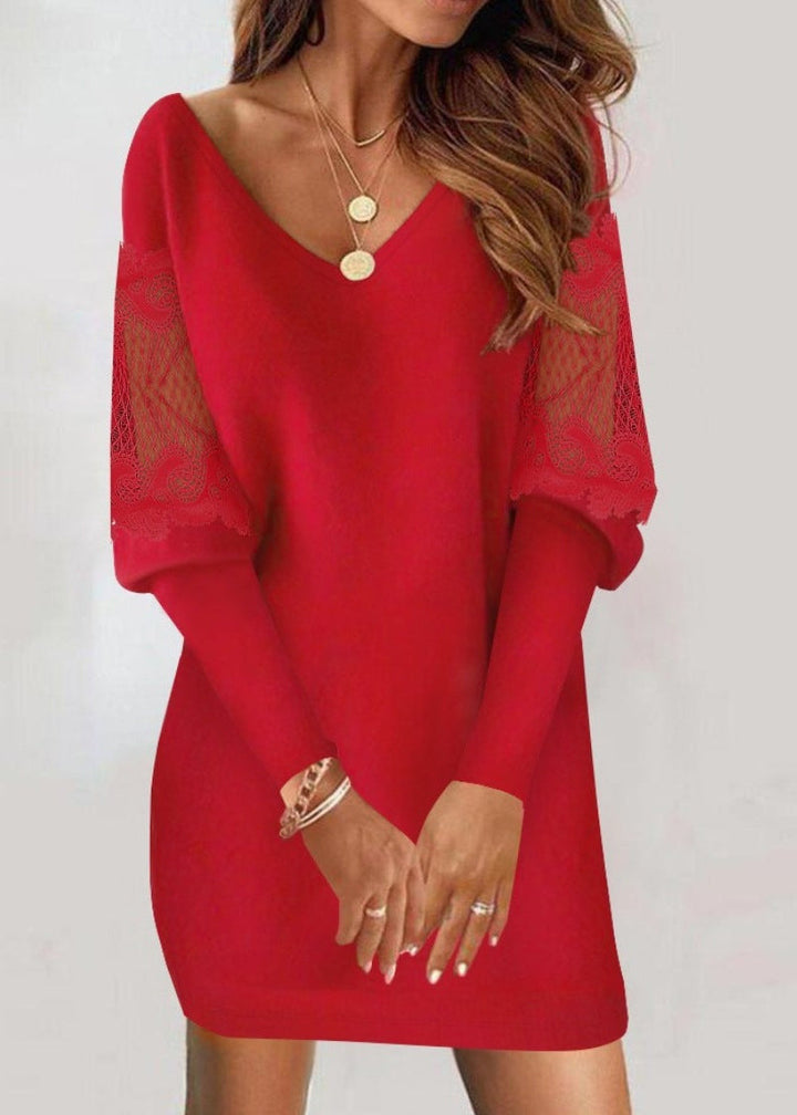 Dunya | Dress with Lace Sleeves