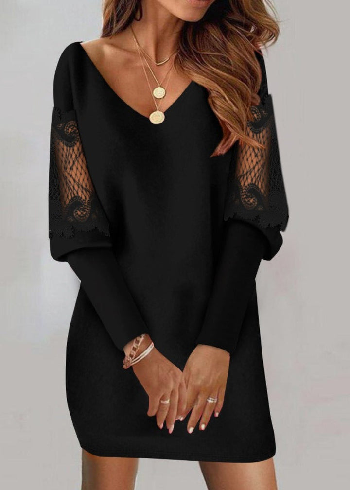 Dunya | Dress with Lace Sleeves