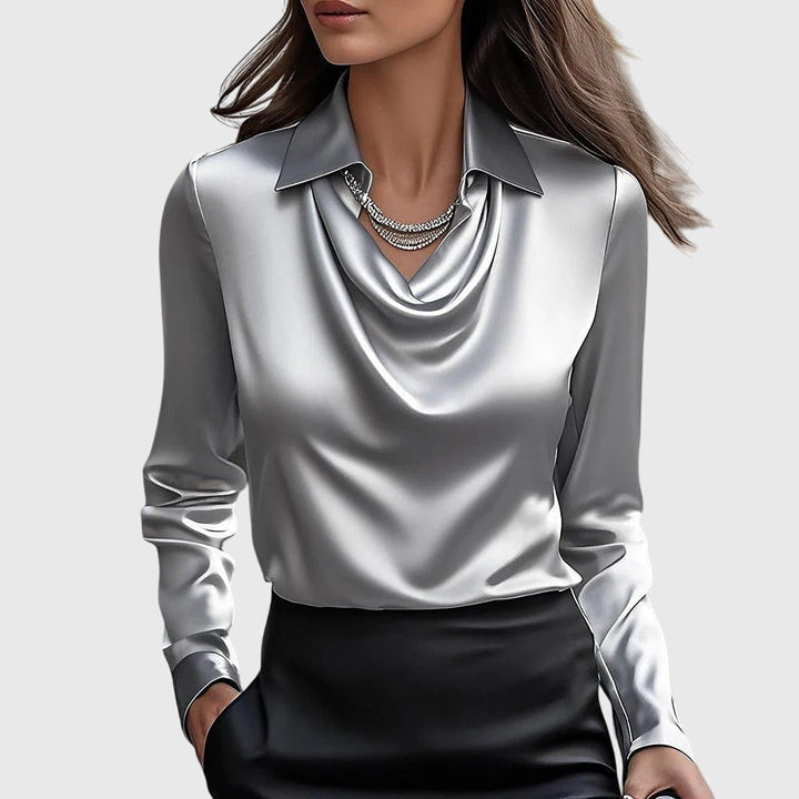 Beatrice | Elegant Satin Blouse