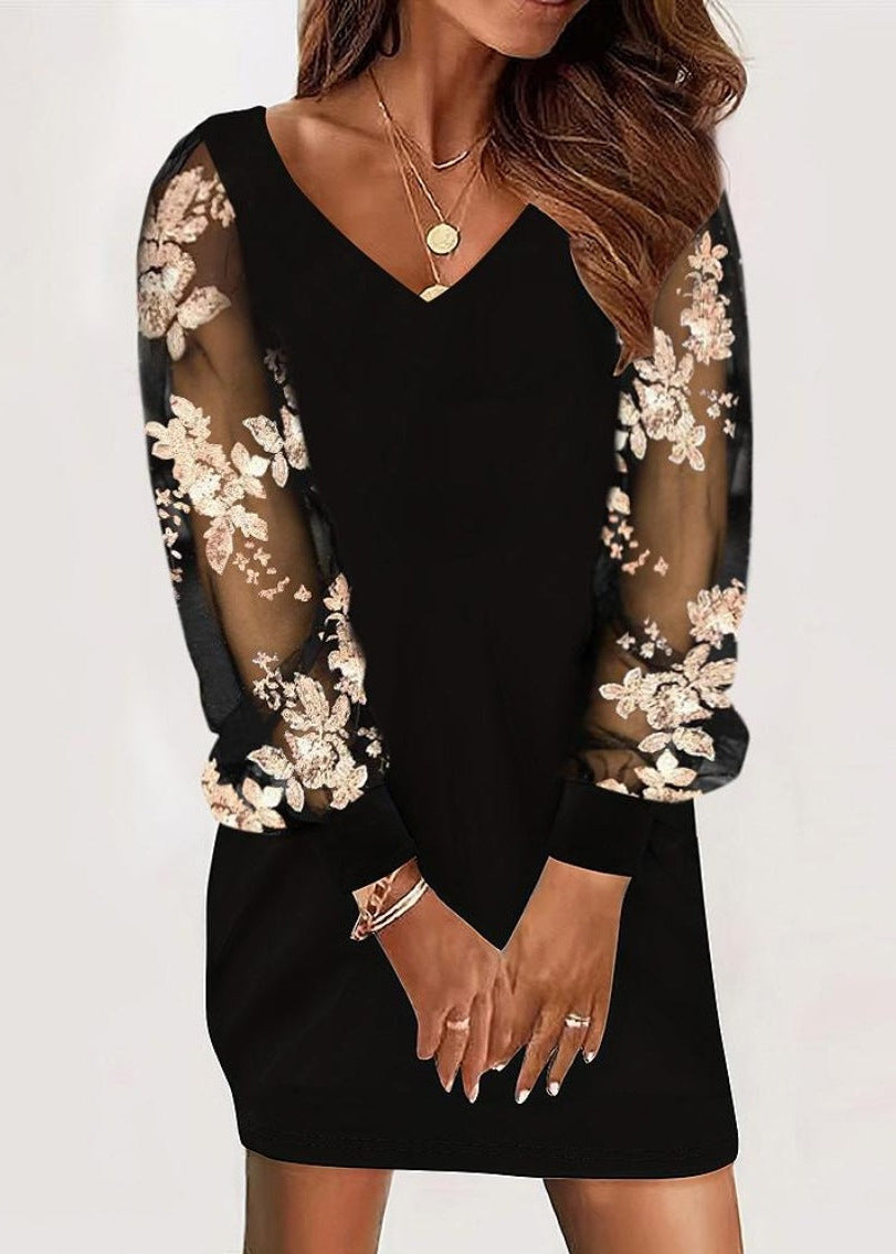 Dunya | Dress with Lace Sleeves