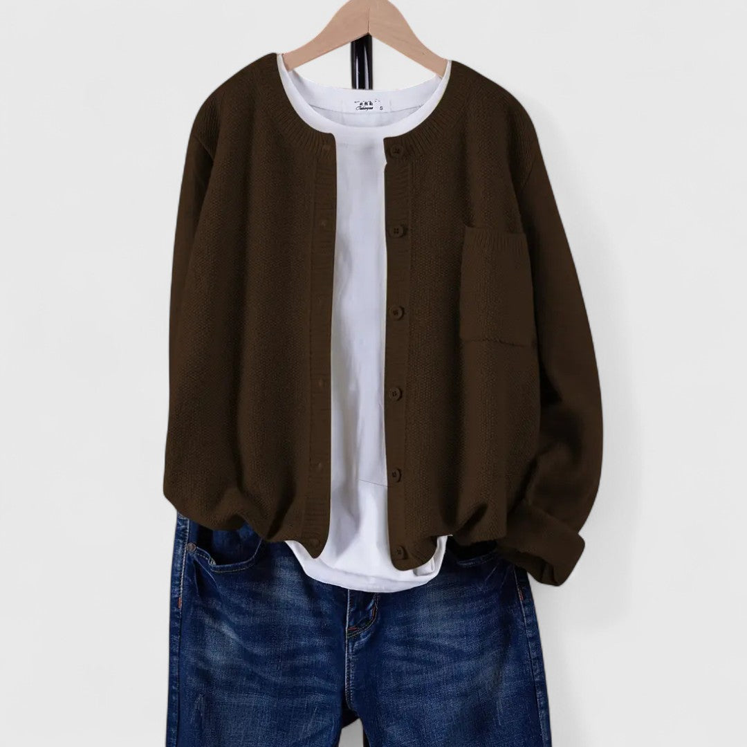 Cara | Casual Button-Up Cardigan