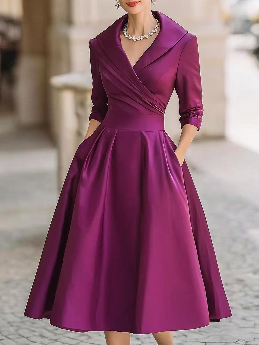 Casey | Elegant Satin Dress