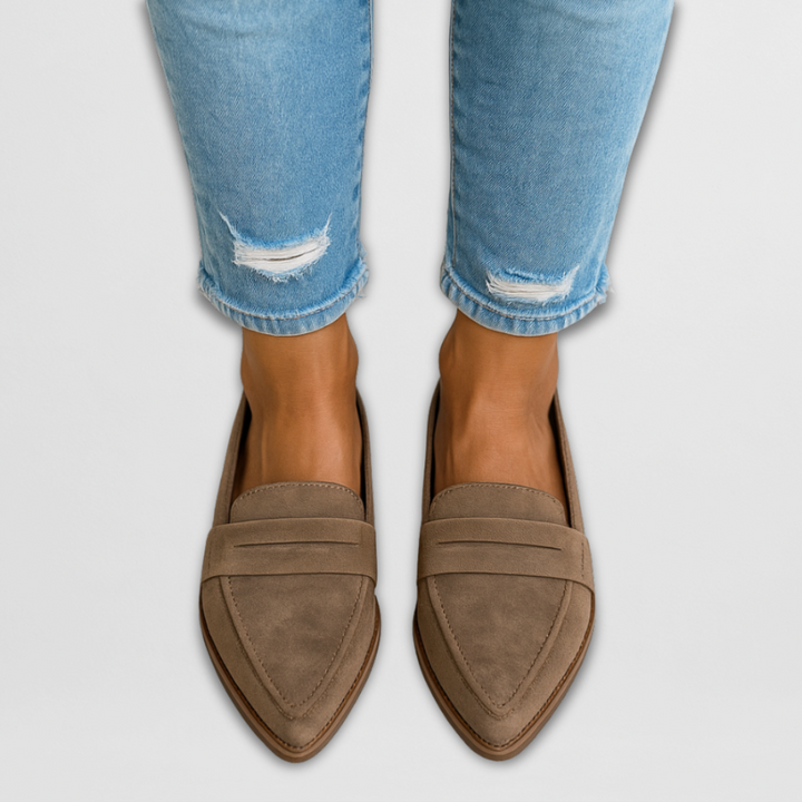 Lila - Suede Loafers