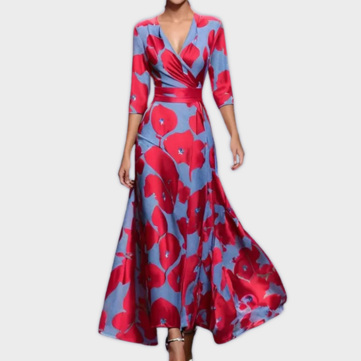 Sara - Handmade Long Dress in High-Quality Fabric