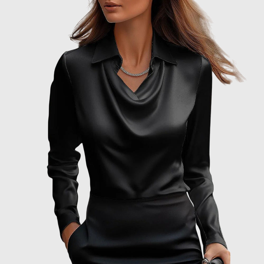 Beatrice | Elegant Satin Blouse