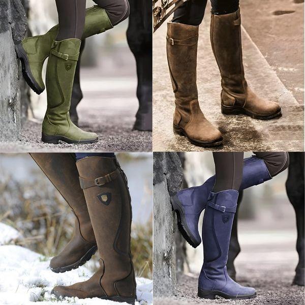 Mila | Waterproof Leather Riding Boots