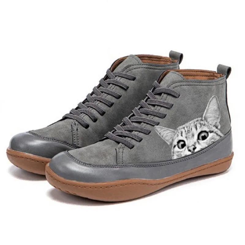 Faye | Elegant Ankle Boots for Cat Lovers