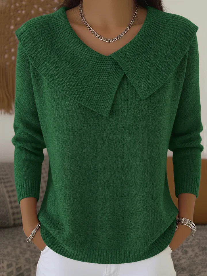 Sabrine | Christmas Sweater with Lapel