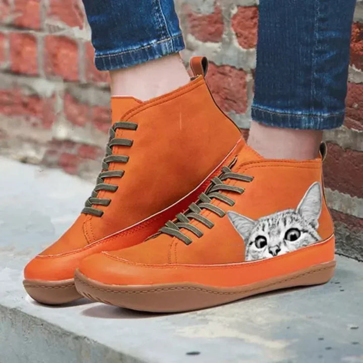 Faye | Elegant Ankle Boots for Cat Lovers