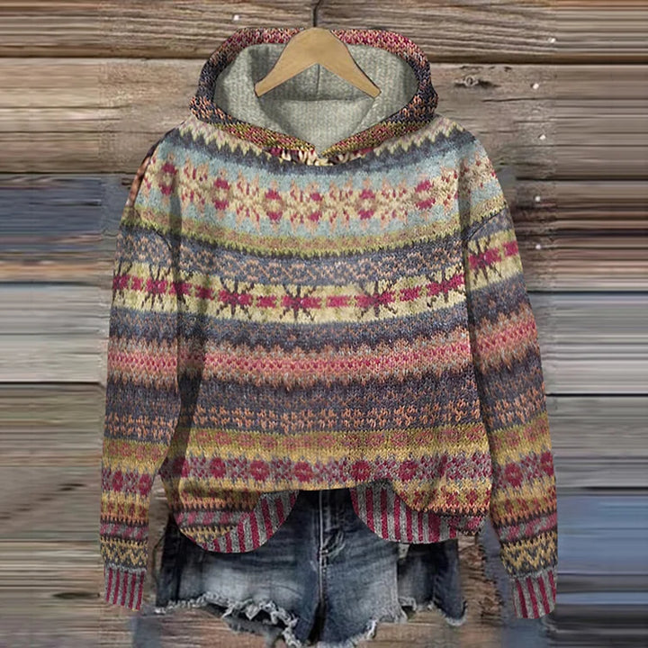 Julia | Timeless patterned hoodie