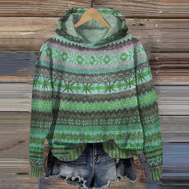 Julia | Timeless patterned hoodie