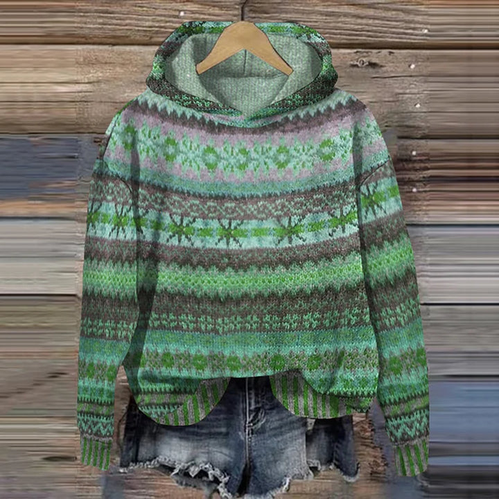 Julia | Timeless patterned hoodie