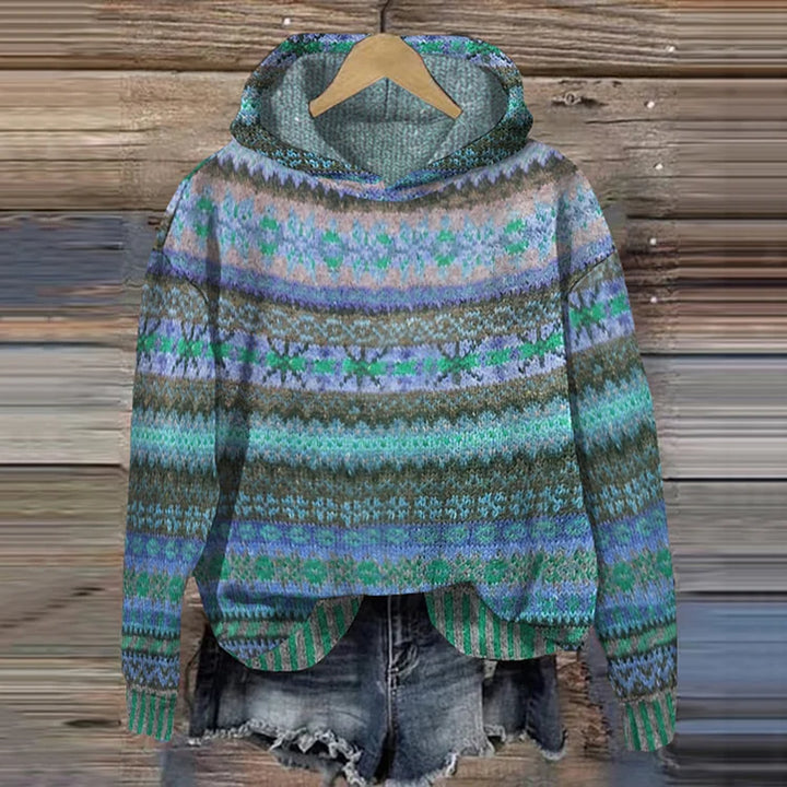 Julia | Timeless patterned hoodie