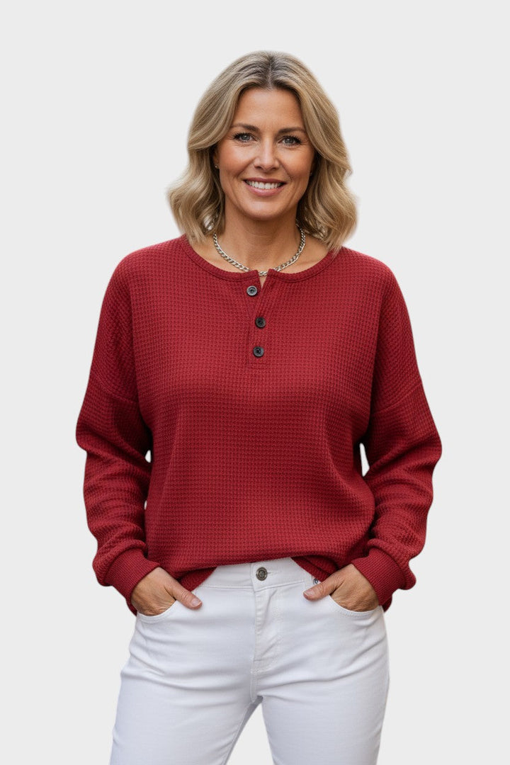 Hailey | Waffle Knit Comfort Jumper