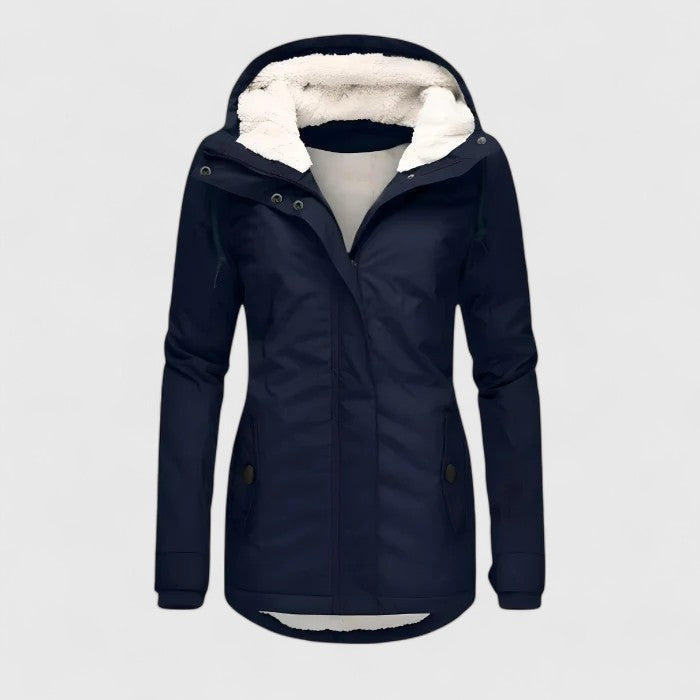 Amy | Elegant Waterproof Hooded Coat