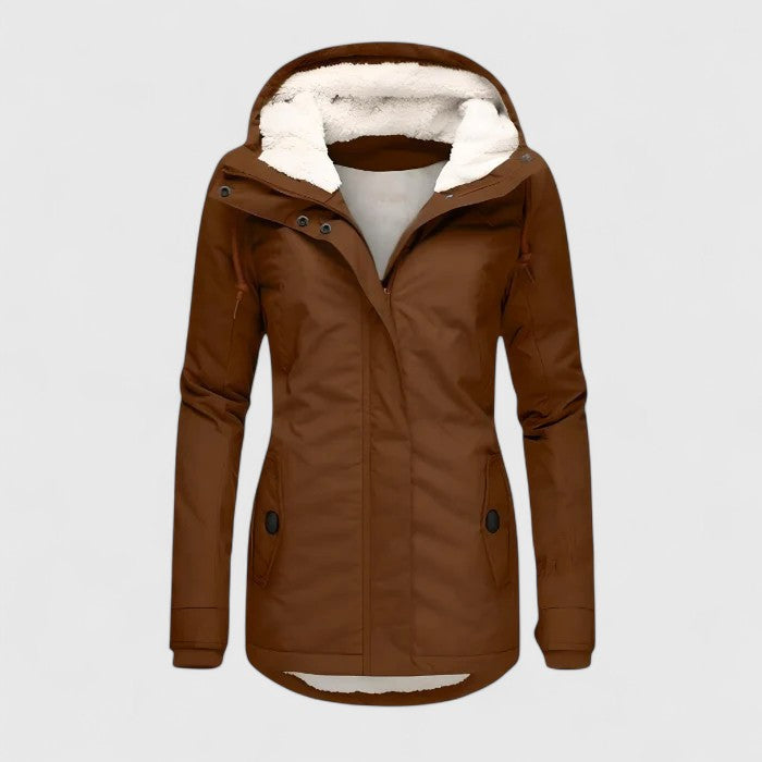 Amy | Elegant Waterproof Hooded Coat