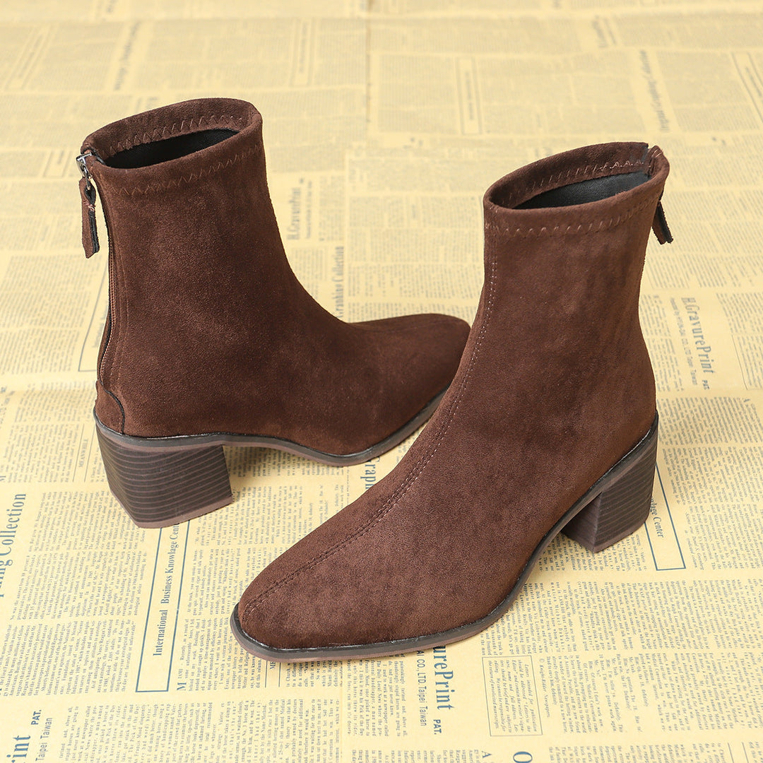 Julia | Elegant Suede Ankle Boots