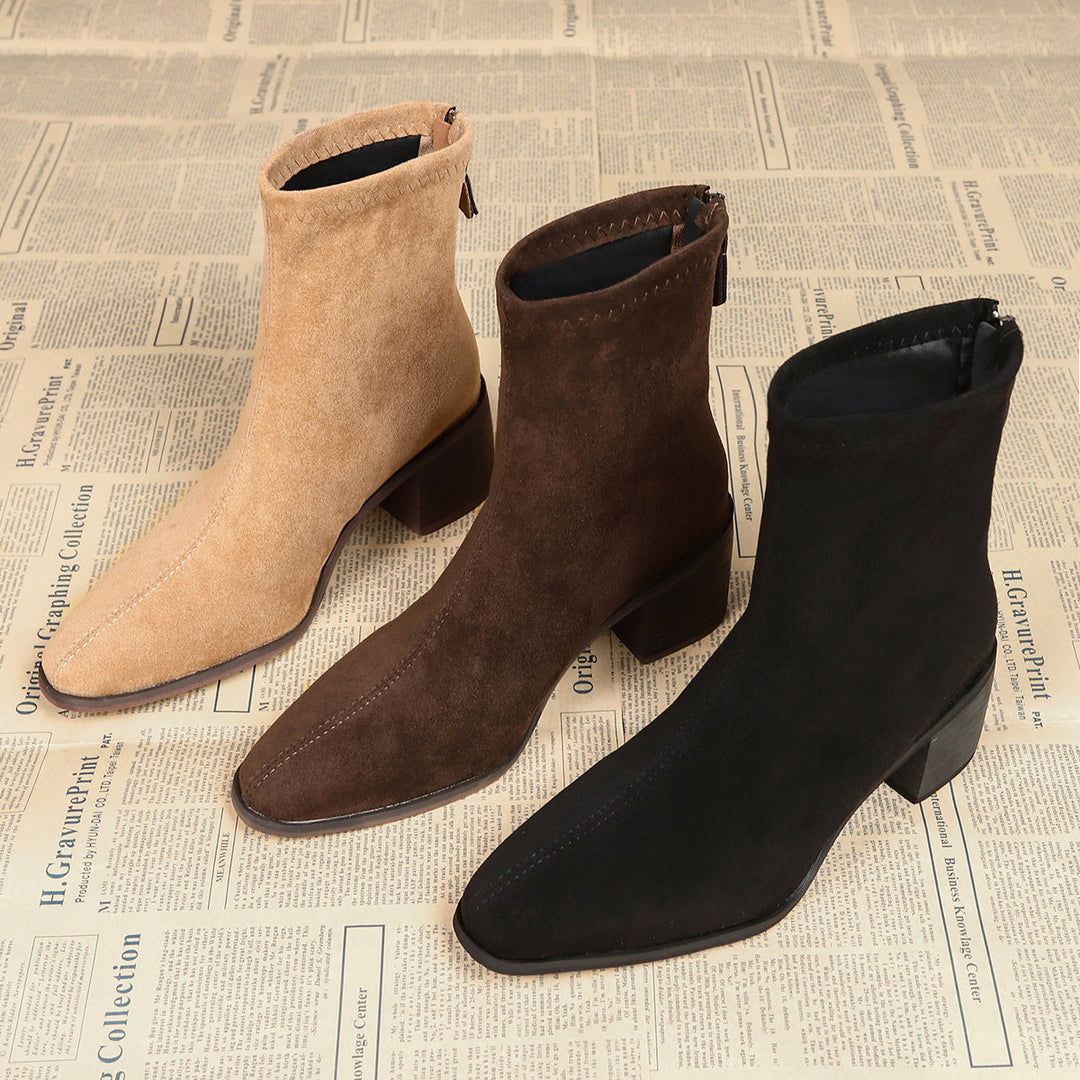 Julia | Elegant Suede Ankle Boots