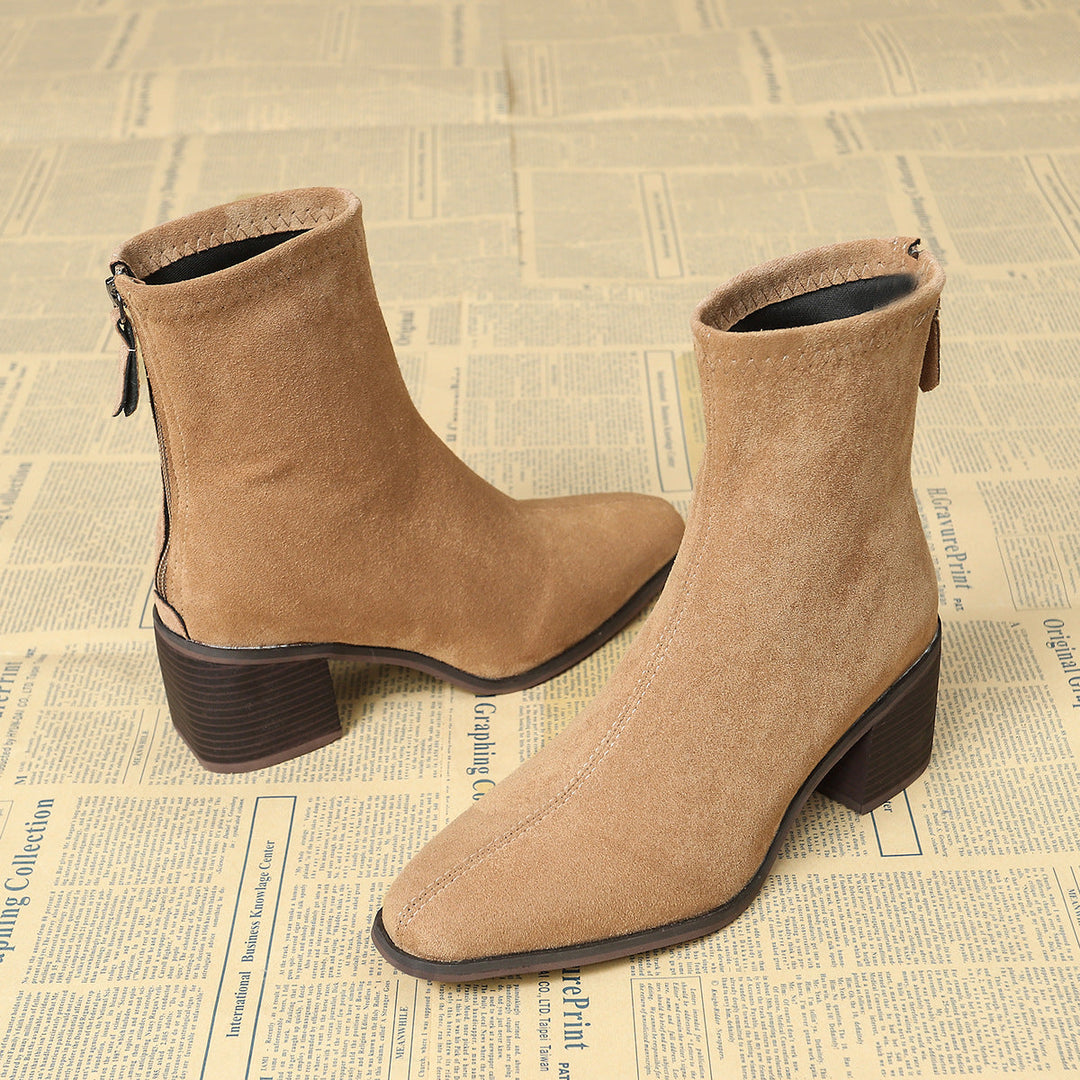 Julia | Elegant Suede Ankle Boots