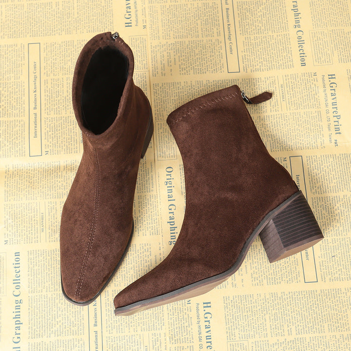 Julia | Elegant Suede Ankle Boots