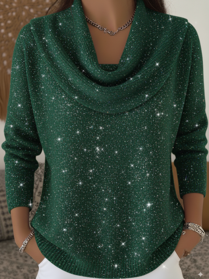 Willy | Glittering Sweater with Decorative Collar