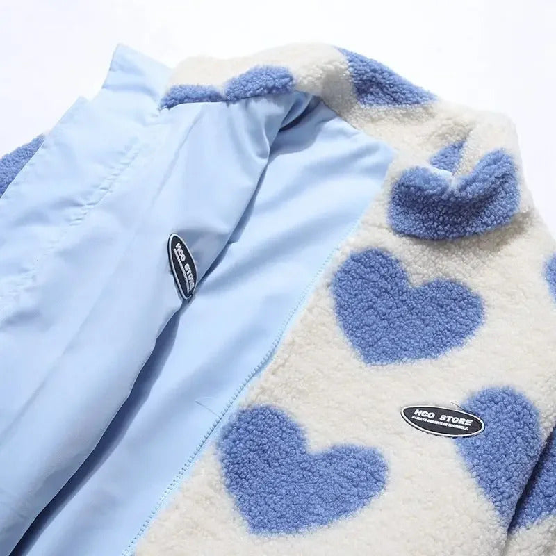 Diana | Reversible Heart-Print Comfort Jacket