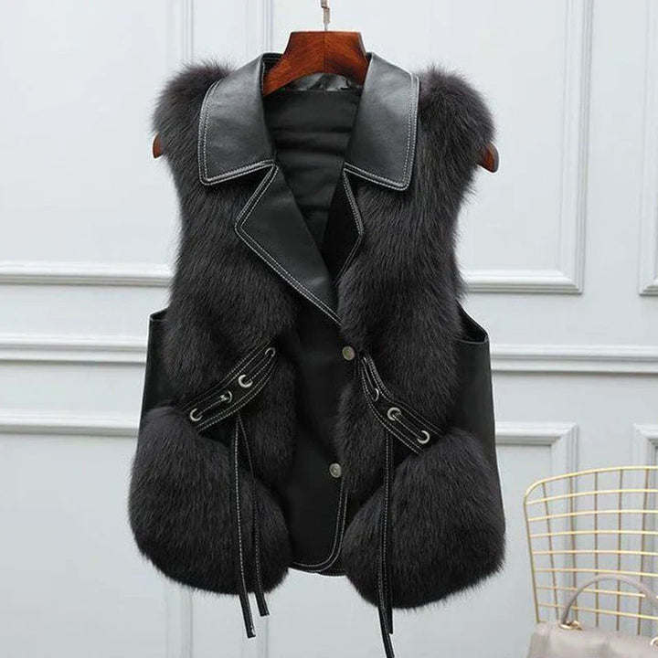Mary | Elegant Leather Gilet