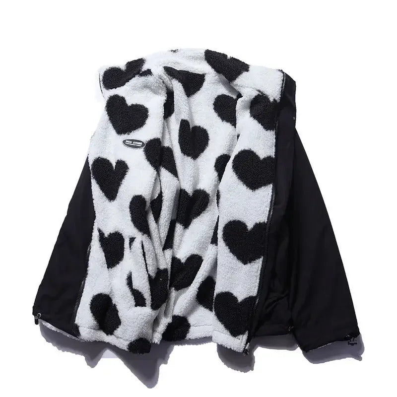 Diana | Reversible Heart-Print Comfort Jacket