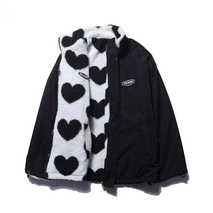 Diana | Reversible Heart-Print Comfort Jacket
