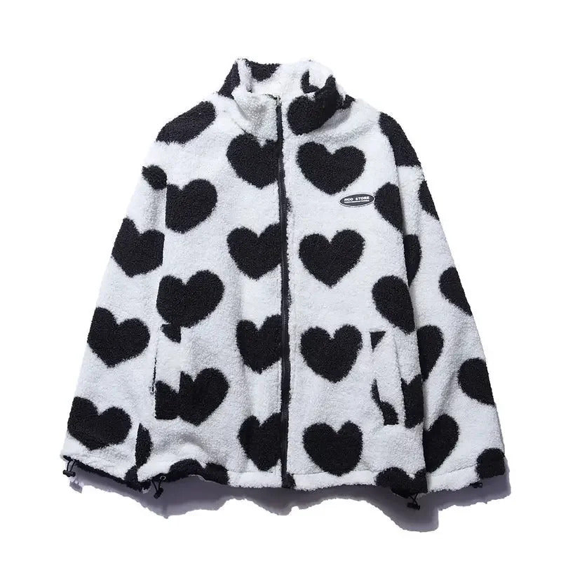 Diana | Reversible Heart-Print Comfort Jacket