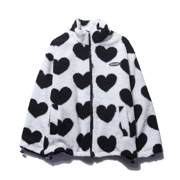 Diana | Reversible Heart-Print Comfort Jacket