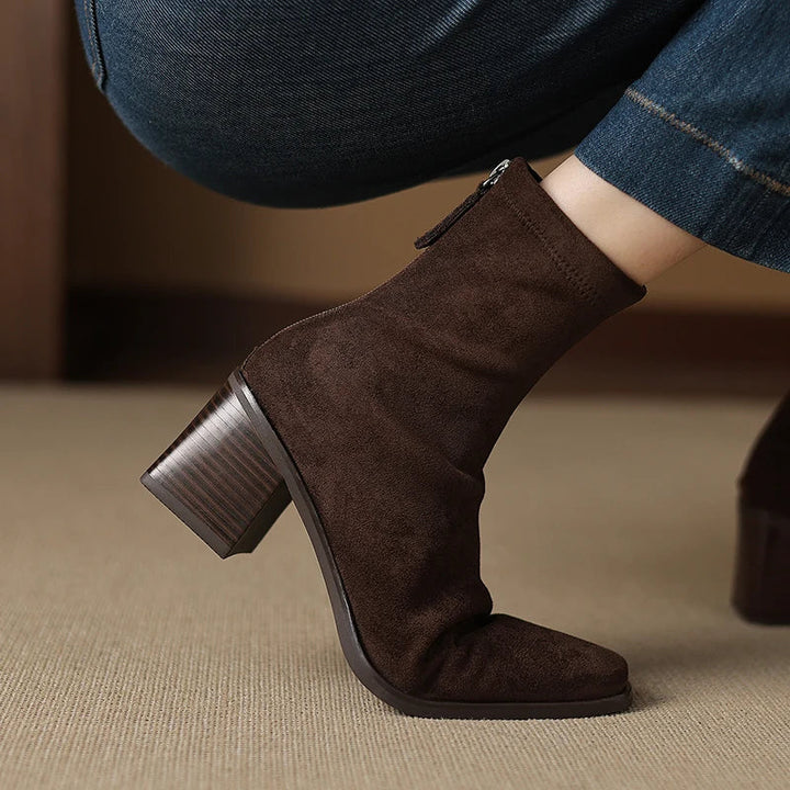 Julia | Elegant Suede Ankle Boots
