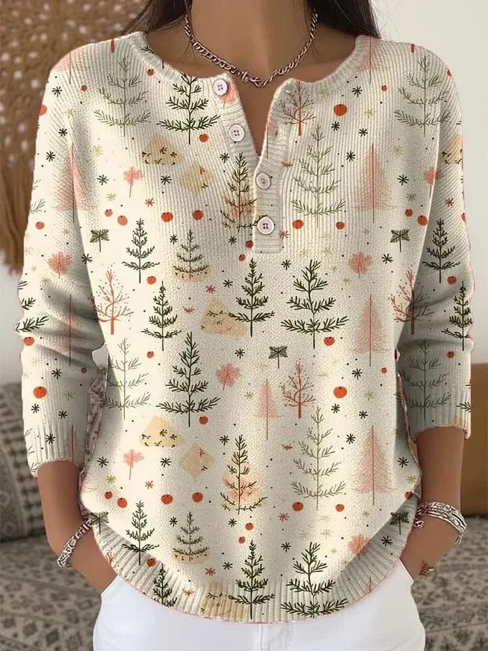 Hailey | Christmas jumper with buttons