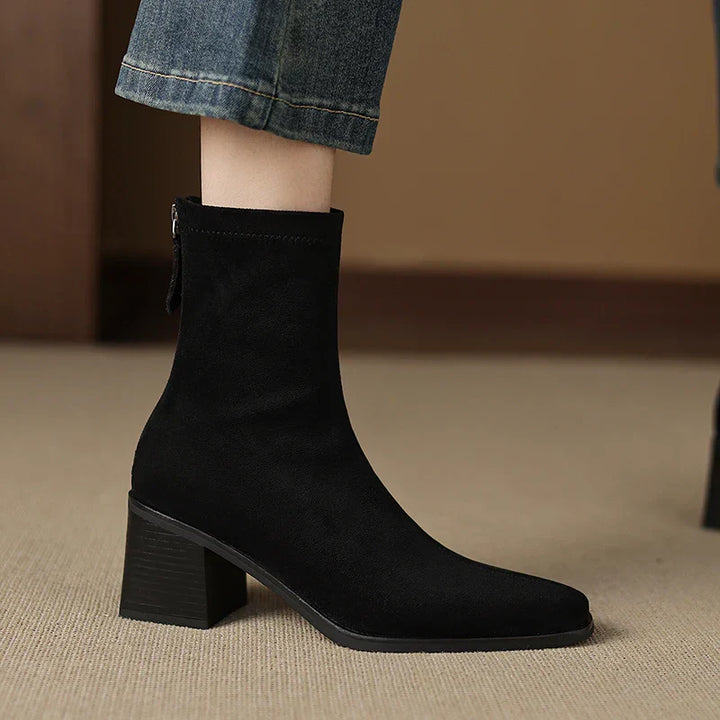 Julia | Elegant Suede Ankle Boots