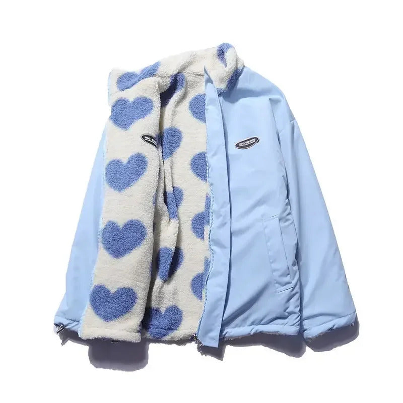 Diana | Reversible Heart-Print Comfort Jacket