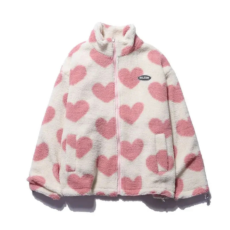 Diana | Reversible Heart-Print Comfort Jacket