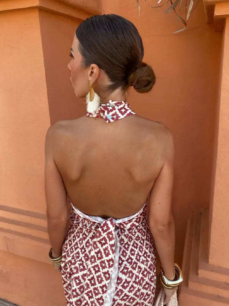 Liora™ | Elegant Draped Midi Dress with Off-the-Shoulder Design