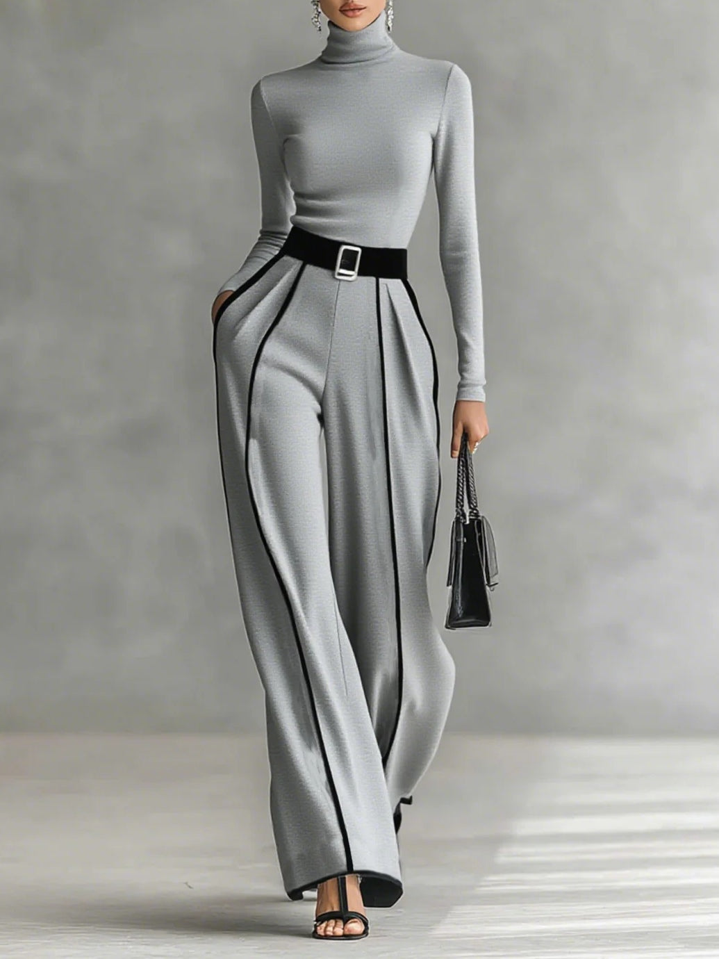 Romy | Long Sleeve Set with Wide Leg