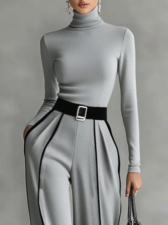 Romy | Long Sleeve Set with Wide Leg