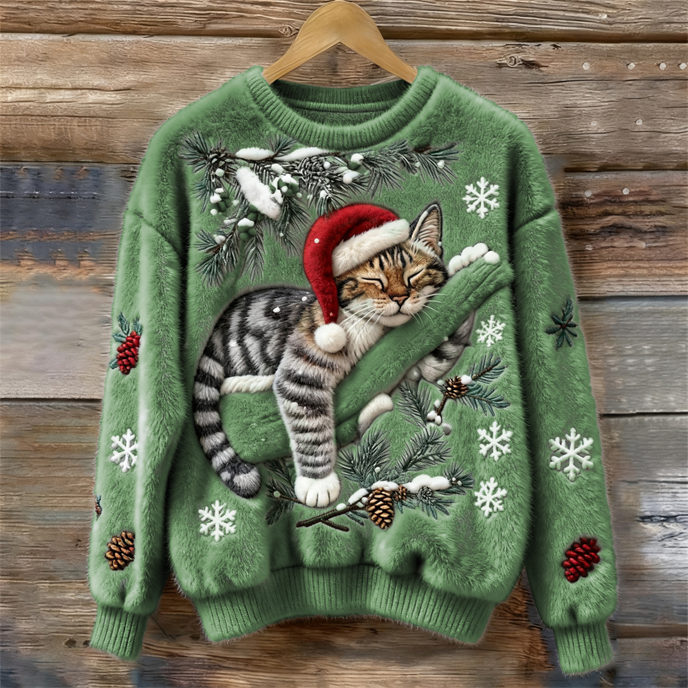 Nelly | Christmas Cat Sweater
