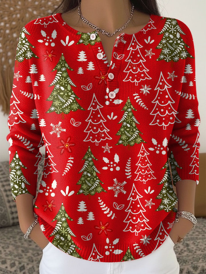 Emma | Christmas Jumper with Buttons