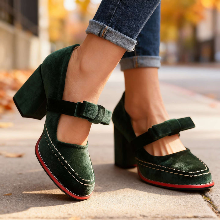 Alyssia | Velvet Loafers