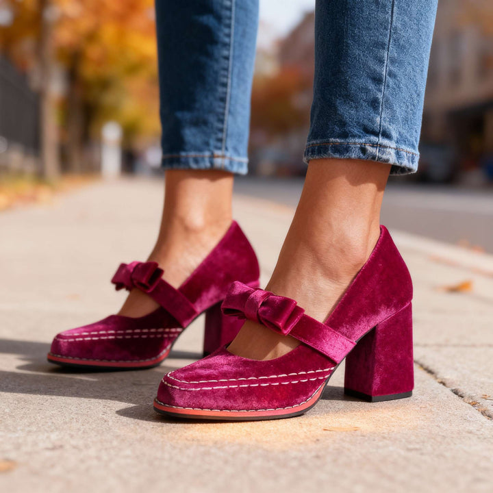 Alyssia | Velvet Loafers
