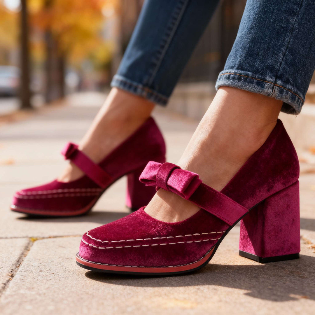 Alyssia | Velvet Loafers
