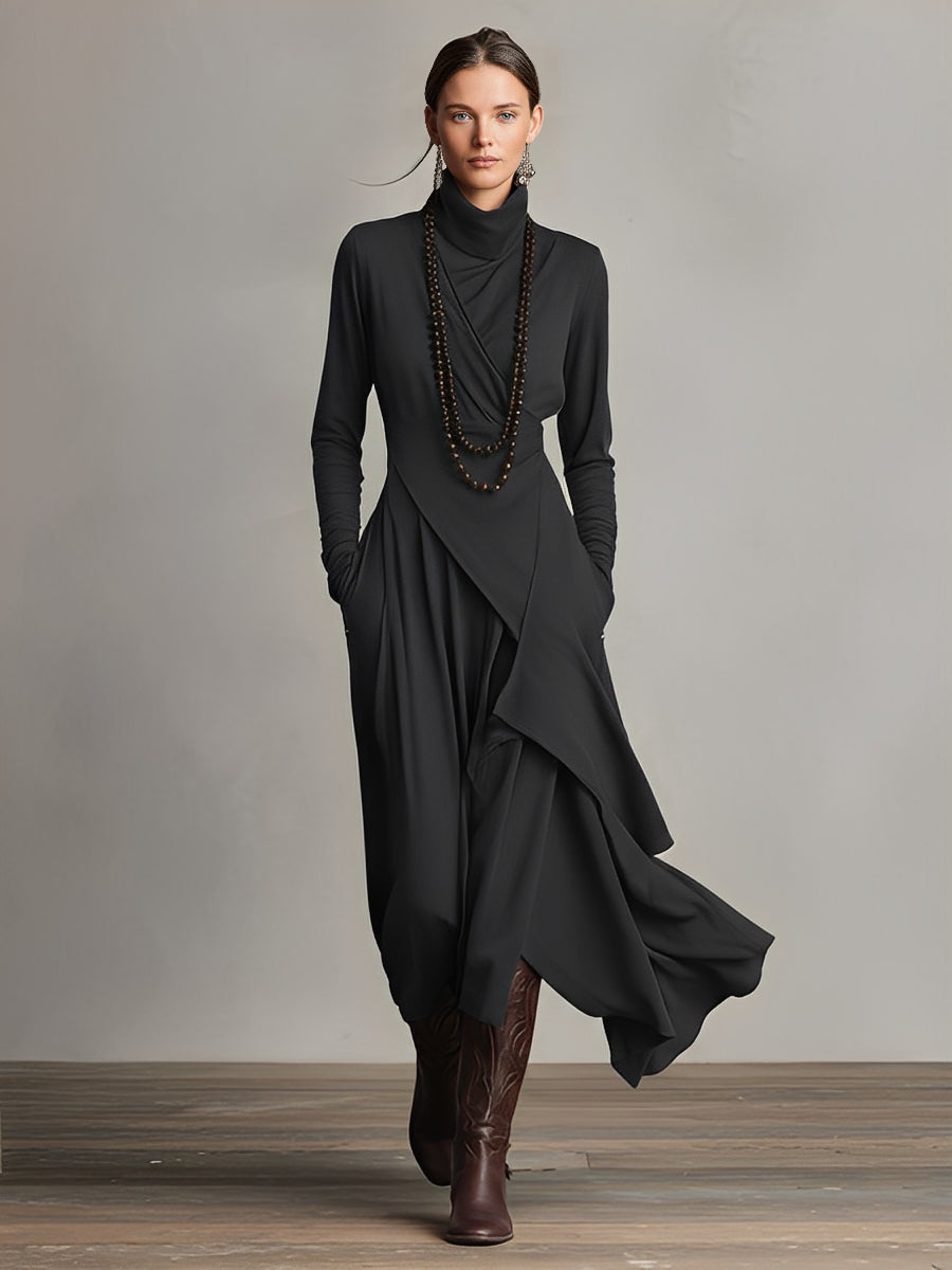 Natasha | Maxi Dress with Turtleneck