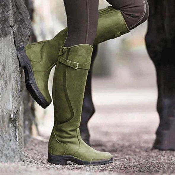 Mila | Waterproof Leather Riding Boots